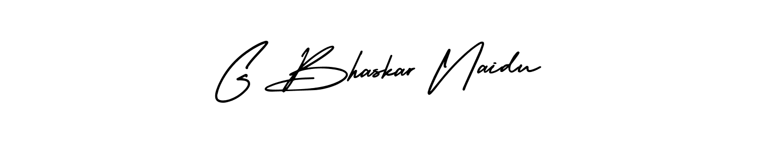Create a beautiful signature design for name G Bhaskar Naidu. With this signature (AmerikaSignatureDemo-Regular) fonts, you can make a handwritten signature for free. G Bhaskar Naidu signature style 3 images and pictures png