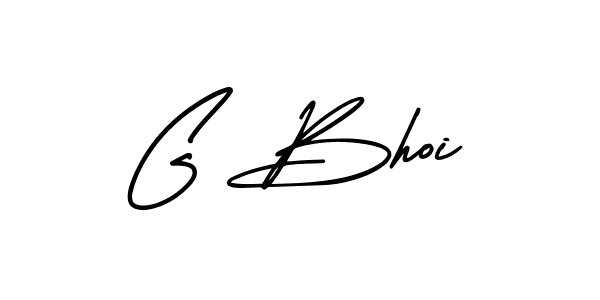 How to make G Bhoi signature? AmerikaSignatureDemo-Regular is a professional autograph style. Create handwritten signature for G Bhoi name. G Bhoi signature style 3 images and pictures png