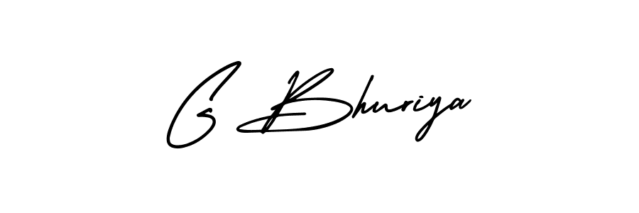 Best and Professional Signature Style for G Bhuriya. AmerikaSignatureDemo-Regular Best Signature Style Collection. G Bhuriya signature style 3 images and pictures png