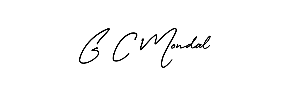 Create a beautiful signature design for name G C Mondal. With this signature (AmerikaSignatureDemo-Regular) fonts, you can make a handwritten signature for free. G C Mondal signature style 3 images and pictures png