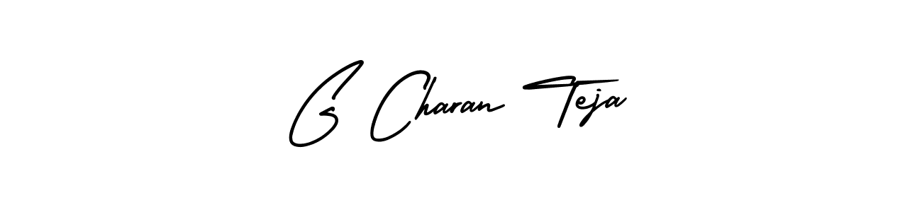 How to make G Charan Teja name signature. Use AmerikaSignatureDemo-Regular style for creating short signs online. This is the latest handwritten sign. G Charan Teja signature style 3 images and pictures png