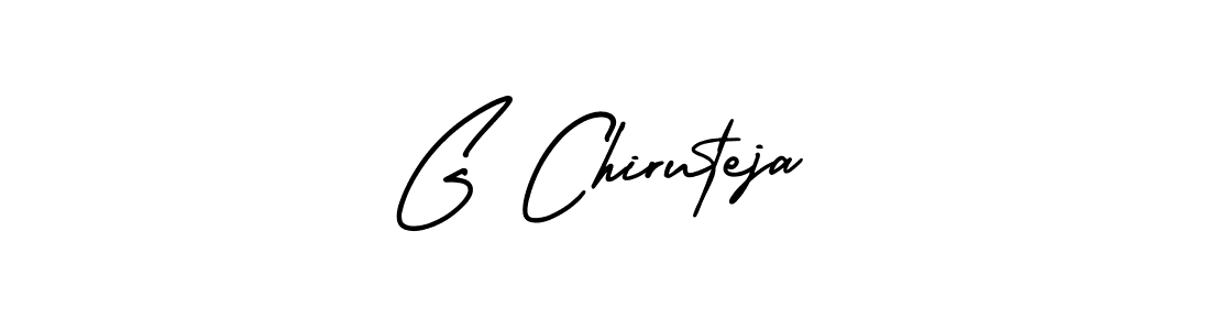 Check out images of Autograph of G Chiruteja name. Actor G Chiruteja Signature Style. AmerikaSignatureDemo-Regular is a professional sign style online. G Chiruteja signature style 3 images and pictures png