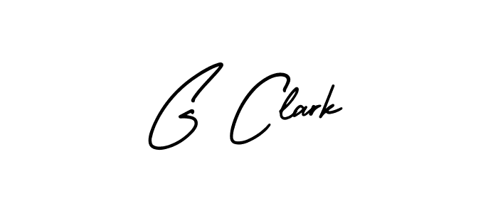 Create a beautiful signature design for name G Clark. With this signature (AmerikaSignatureDemo-Regular) fonts, you can make a handwritten signature for free. G Clark signature style 3 images and pictures png