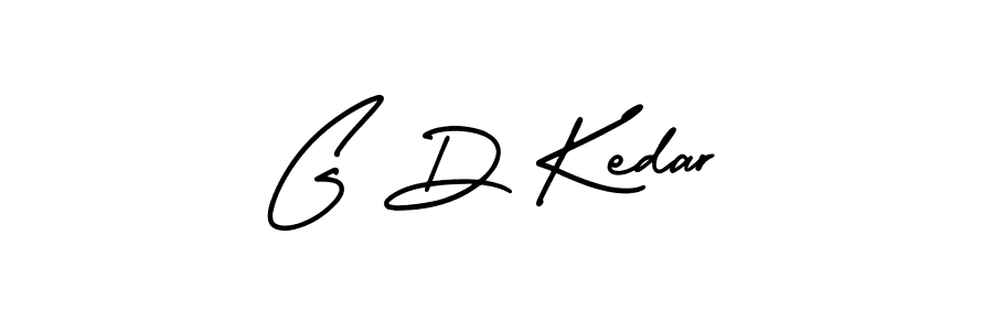 Create a beautiful signature design for name G D Kedar. With this signature (AmerikaSignatureDemo-Regular) fonts, you can make a handwritten signature for free. G D Kedar signature style 3 images and pictures png