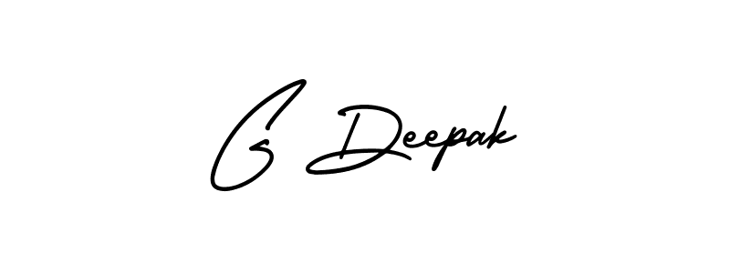 AmerikaSignatureDemo-Regular is a professional signature style that is perfect for those who want to add a touch of class to their signature. It is also a great choice for those who want to make their signature more unique. Get G Deepak name to fancy signature for free. G Deepak signature style 3 images and pictures png