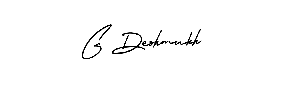 It looks lik you need a new signature style for name G Deshmukh. Design unique handwritten (AmerikaSignatureDemo-Regular) signature with our free signature maker in just a few clicks. G Deshmukh signature style 3 images and pictures png