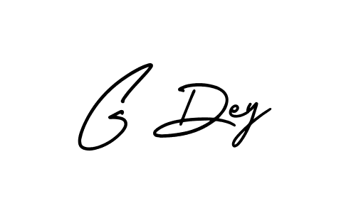 The best way (AmerikaSignatureDemo-Regular) to make a short signature is to pick only two or three words in your name. The name G Dey include a total of six letters. For converting this name. G Dey signature style 3 images and pictures png