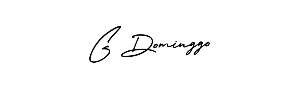 Use a signature maker to create a handwritten signature online. With this signature software, you can design (AmerikaSignatureDemo-Regular) your own signature for name G Dominggo. G Dominggo signature style 3 images and pictures png