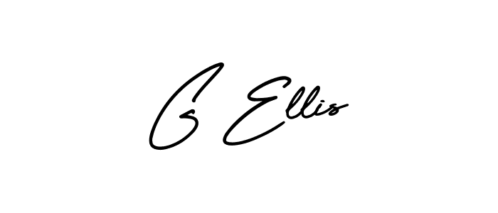 Create a beautiful signature design for name G Ellis. With this signature (AmerikaSignatureDemo-Regular) fonts, you can make a handwritten signature for free. G Ellis signature style 3 images and pictures png