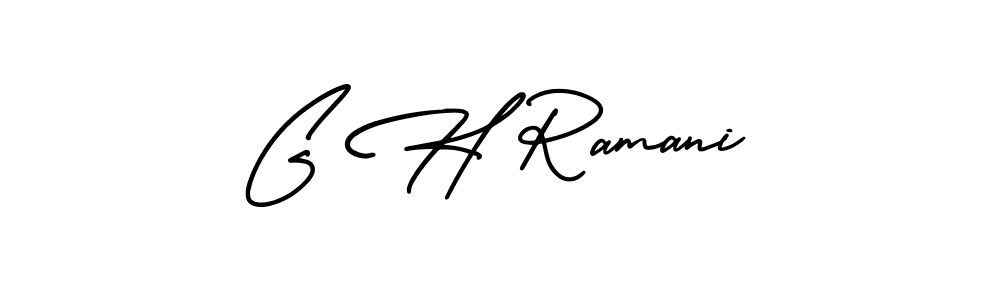 Similarly AmerikaSignatureDemo-Regular is the best handwritten signature design. Signature creator online .You can use it as an online autograph creator for name G H Ramani. G H Ramani signature style 3 images and pictures png