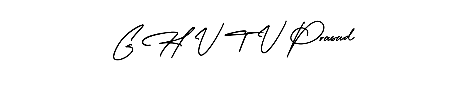 Also we have G H V T V Prasad name is the best signature style. Create professional handwritten signature collection using AmerikaSignatureDemo-Regular autograph style. G H V T V Prasad signature style 3 images and pictures png