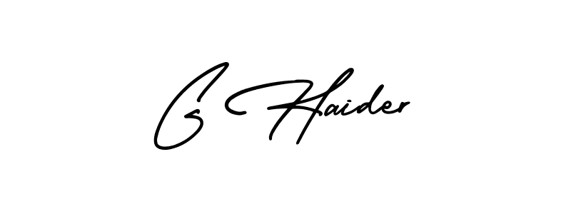 Make a beautiful signature design for name G Haider. Use this online signature maker to create a handwritten signature for free. G Haider signature style 3 images and pictures png