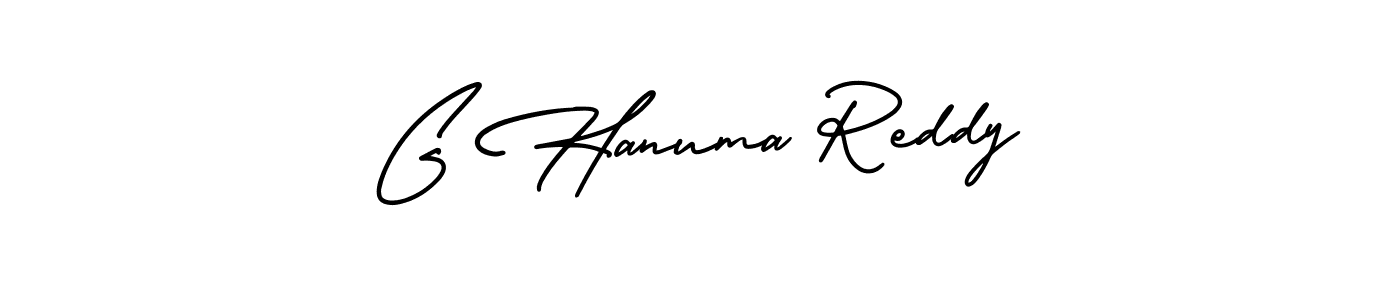 How to make G Hanuma Reddy signature? AmerikaSignatureDemo-Regular is a professional autograph style. Create handwritten signature for G Hanuma Reddy name. G Hanuma Reddy signature style 3 images and pictures png