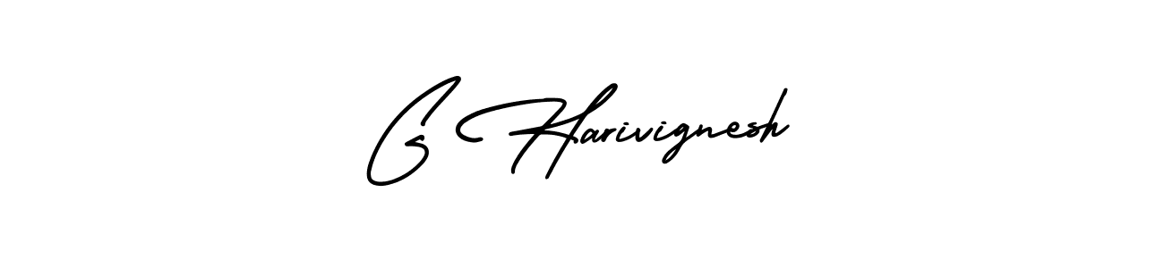 Create a beautiful signature design for name G Harivignesh. With this signature (AmerikaSignatureDemo-Regular) fonts, you can make a handwritten signature for free. G Harivignesh signature style 3 images and pictures png