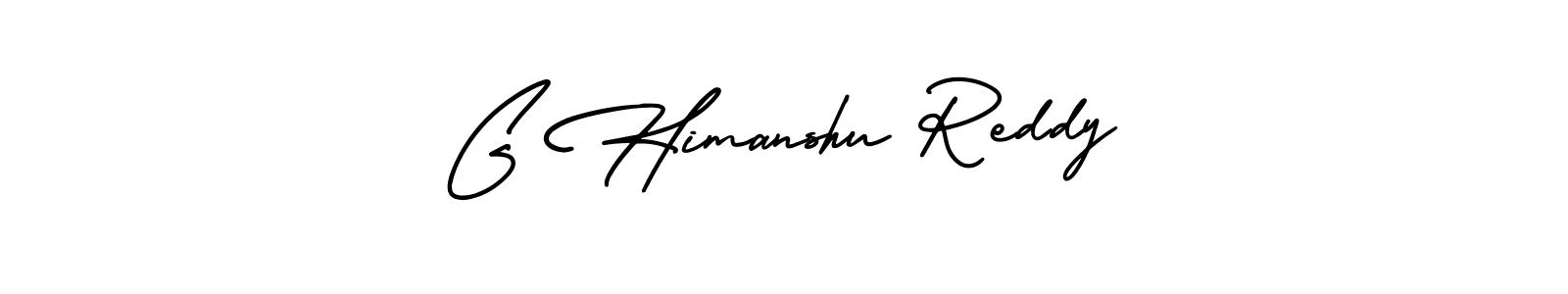 Make a beautiful signature design for name G Himanshu Reddy. With this signature (AmerikaSignatureDemo-Regular) style, you can create a handwritten signature for free. G Himanshu Reddy signature style 3 images and pictures png
