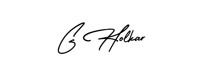 How to make G Holkar signature? AmerikaSignatureDemo-Regular is a professional autograph style. Create handwritten signature for G Holkar name. G Holkar signature style 3 images and pictures png
