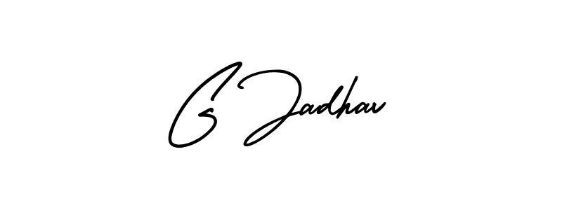 It looks lik you need a new signature style for name G Jadhav. Design unique handwritten (AmerikaSignatureDemo-Regular) signature with our free signature maker in just a few clicks. G Jadhav signature style 3 images and pictures png