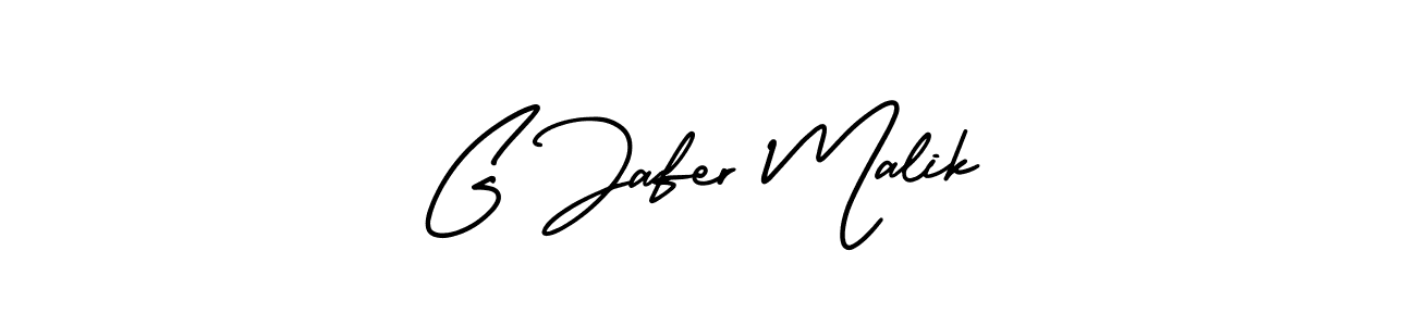 Also You can easily find your signature by using the search form. We will create G Jafer Malik name handwritten signature images for you free of cost using AmerikaSignatureDemo-Regular sign style. G Jafer Malik signature style 3 images and pictures png