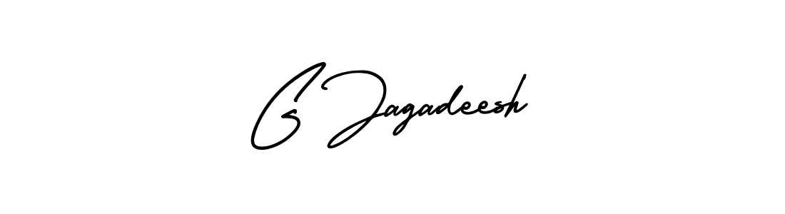 G Jagadeesh stylish signature style. Best Handwritten Sign (AmerikaSignatureDemo-Regular) for my name. Handwritten Signature Collection Ideas for my name G Jagadeesh. G Jagadeesh signature style 3 images and pictures png