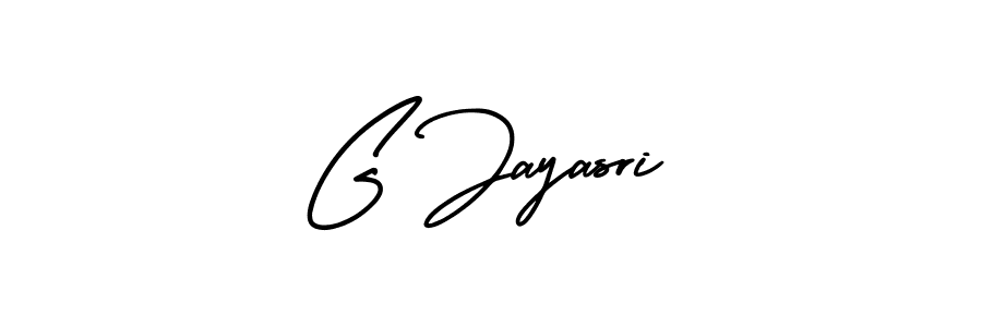 You should practise on your own different ways (AmerikaSignatureDemo-Regular) to write your name (G Jayasri) in signature. don't let someone else do it for you. G Jayasri signature style 3 images and pictures png