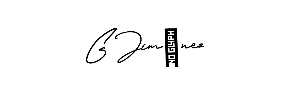 Make a beautiful signature design for name G Jiménez. With this signature (AmerikaSignatureDemo-Regular) style, you can create a handwritten signature for free. G Jiménez signature style 3 images and pictures png