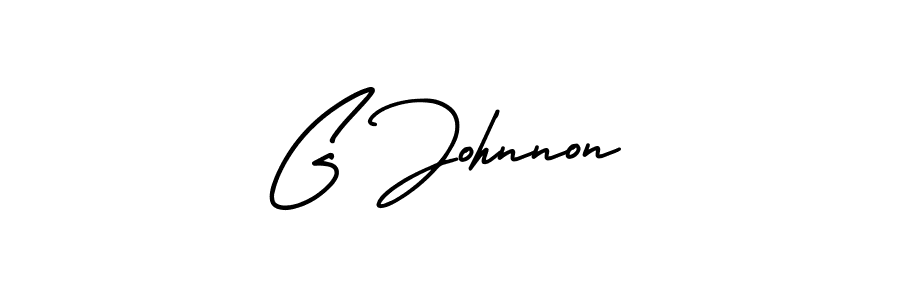 Make a beautiful signature design for name G Johnnon. With this signature (AmerikaSignatureDemo-Regular) style, you can create a handwritten signature for free. G Johnnon signature style 3 images and pictures png