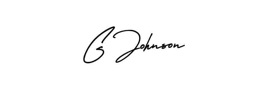 AmerikaSignatureDemo-Regular is a professional signature style that is perfect for those who want to add a touch of class to their signature. It is also a great choice for those who want to make their signature more unique. Get G Johnson name to fancy signature for free. G Johnson signature style 3 images and pictures png