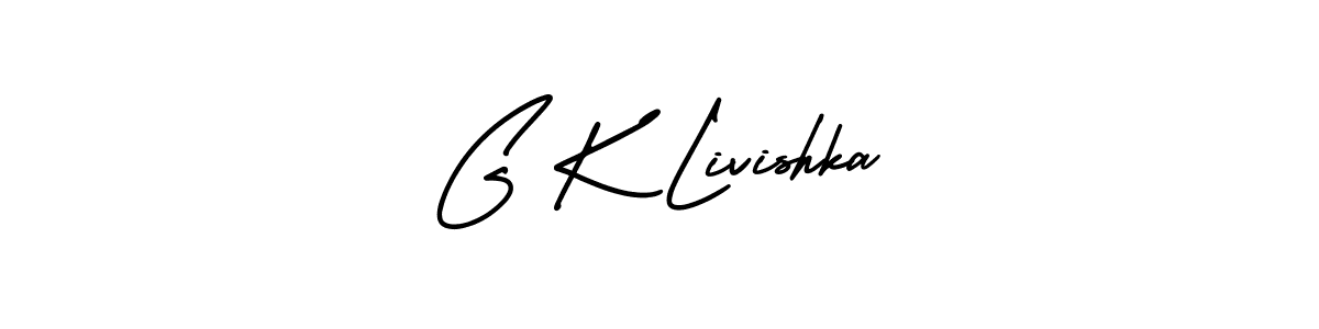 It looks lik you need a new signature style for name G K Livishka. Design unique handwritten (AmerikaSignatureDemo-Regular) signature with our free signature maker in just a few clicks. G K Livishka signature style 3 images and pictures png