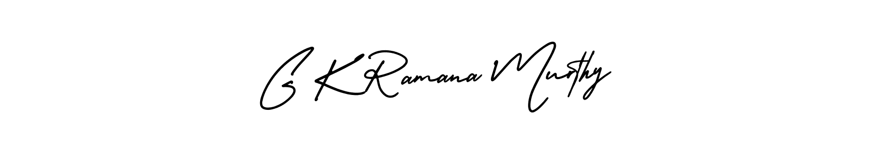 Use a signature maker to create a handwritten signature online. With this signature software, you can design (AmerikaSignatureDemo-Regular) your own signature for name G K Ramana Murthy. G K Ramana Murthy signature style 3 images and pictures png