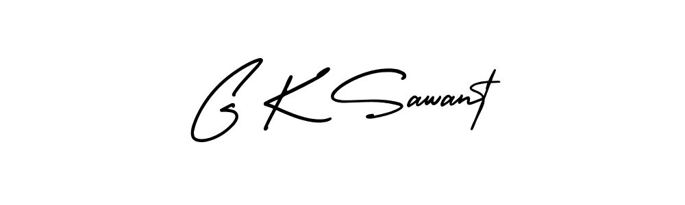 Design your own signature with our free online signature maker. With this signature software, you can create a handwritten (AmerikaSignatureDemo-Regular) signature for name G K Sawant. G K Sawant signature style 3 images and pictures png