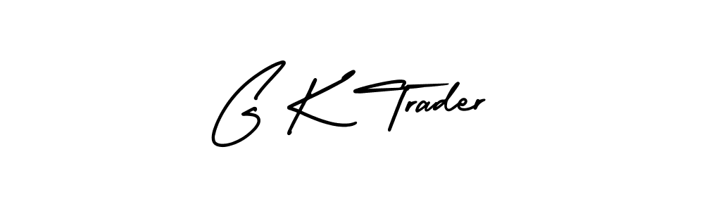 You should practise on your own different ways (AmerikaSignatureDemo-Regular) to write your name (G K Trader) in signature. don't let someone else do it for you. G K Trader signature style 3 images and pictures png