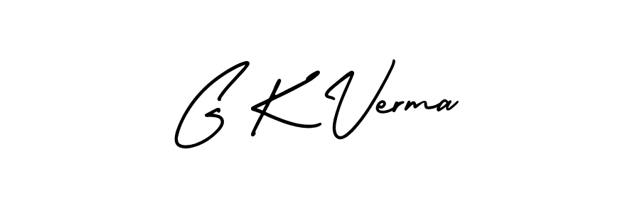 Create a beautiful signature design for name G K Verma. With this signature (AmerikaSignatureDemo-Regular) fonts, you can make a handwritten signature for free. G K Verma signature style 3 images and pictures png