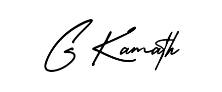 Style your name G Kamath with confidence using AmerikaSignatureDemo-Regular signature design. Simple, elegant, and ready for immediate document use. G Kamath signature style 3 images and pictures png