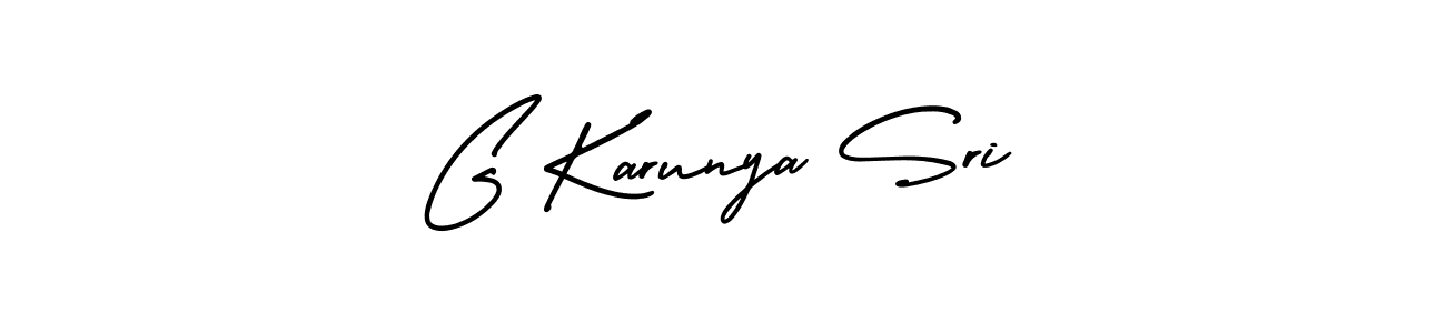 Also we have G Karunya Sri name is the best signature style. Create professional handwritten signature collection using AmerikaSignatureDemo-Regular autograph style. G Karunya Sri signature style 3 images and pictures png