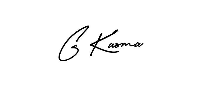 Design your own signature with our free online signature maker. With this signature software, you can create a handwritten (AmerikaSignatureDemo-Regular) signature for name G Kasma. G Kasma signature style 3 images and pictures png