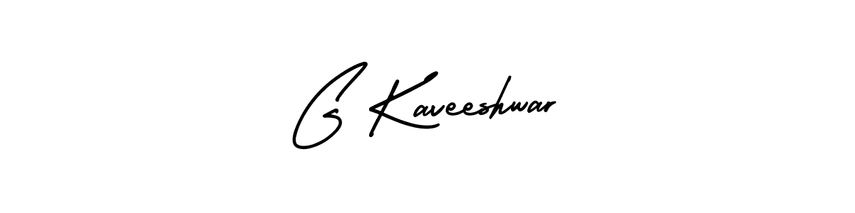 Make a beautiful signature design for name G Kaveeshwar. With this signature (AmerikaSignatureDemo-Regular) style, you can create a handwritten signature for free. G Kaveeshwar signature style 3 images and pictures png