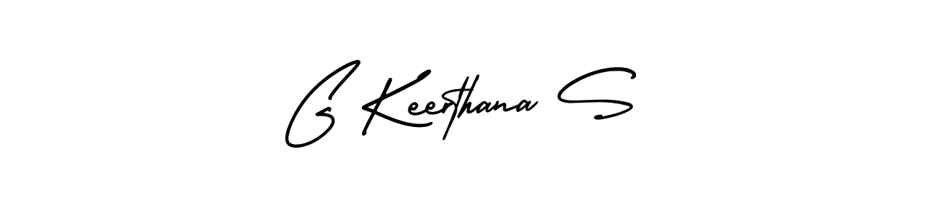 How to make G Keerthana S signature? AmerikaSignatureDemo-Regular is a professional autograph style. Create handwritten signature for G Keerthana S name. G Keerthana S signature style 3 images and pictures png