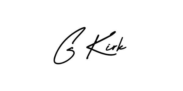 The best way (AmerikaSignatureDemo-Regular) to make a short signature is to pick only two or three words in your name. The name G Kirk include a total of six letters. For converting this name. G Kirk signature style 3 images and pictures png