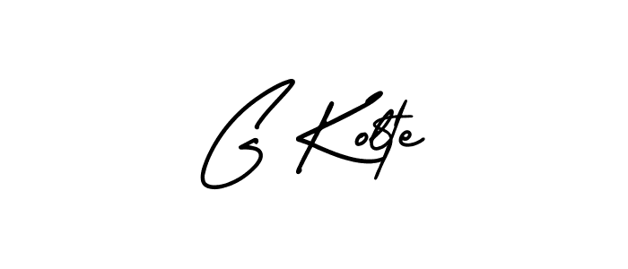 Make a beautiful signature design for name G Kolte. With this signature (AmerikaSignatureDemo-Regular) style, you can create a handwritten signature for free. G Kolte signature style 3 images and pictures png