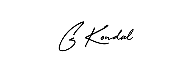 You should practise on your own different ways (AmerikaSignatureDemo-Regular) to write your name (G Kondal) in signature. don't let someone else do it for you. G Kondal signature style 3 images and pictures png