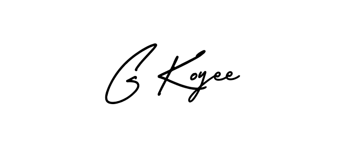 Check out images of Autograph of G Koyee name. Actor G Koyee Signature Style. AmerikaSignatureDemo-Regular is a professional sign style online. G Koyee signature style 3 images and pictures png