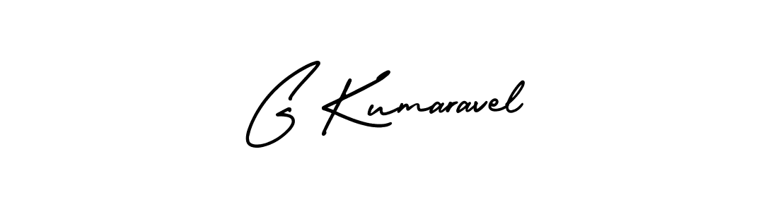 How to make G Kumaravel name signature. Use AmerikaSignatureDemo-Regular style for creating short signs online. This is the latest handwritten sign. G Kumaravel signature style 3 images and pictures png