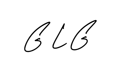 Design your own signature with our free online signature maker. With this signature software, you can create a handwritten (AmerikaSignatureDemo-Regular) signature for name G L G. G L G signature style 3 images and pictures png