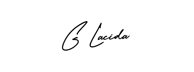 if you are searching for the best signature style for your name G Lacida. so please give up your signature search. here we have designed multiple signature styles  using AmerikaSignatureDemo-Regular. G Lacida signature style 3 images and pictures png