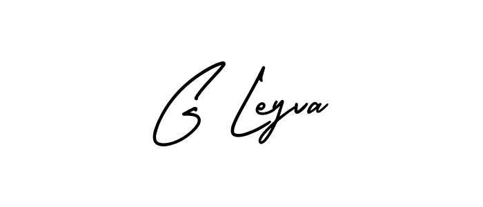 You should practise on your own different ways (AmerikaSignatureDemo-Regular) to write your name (G Leyva) in signature. don't let someone else do it for you. G Leyva signature style 3 images and pictures png