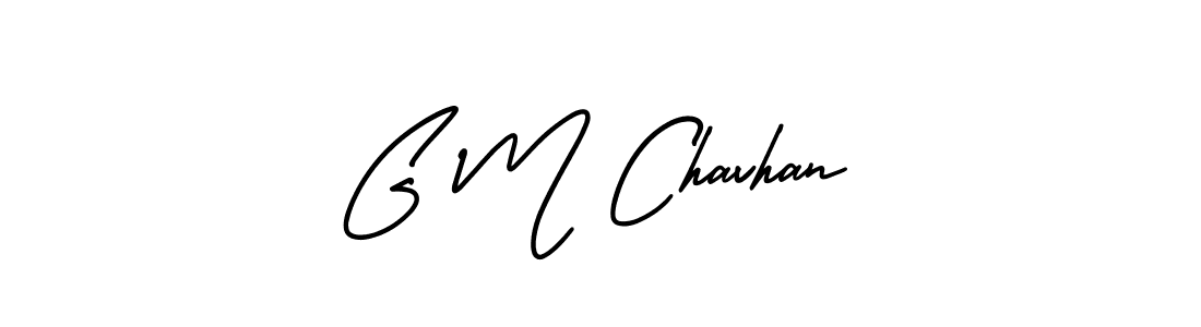 Make a beautiful signature design for name G M Chavhan. With this signature (AmerikaSignatureDemo-Regular) style, you can create a handwritten signature for free. G M Chavhan signature style 3 images and pictures png