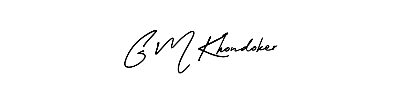 Check out images of Autograph of G M Khondoker name. Actor G M Khondoker Signature Style. AmerikaSignatureDemo-Regular is a professional sign style online. G M Khondoker signature style 3 images and pictures png