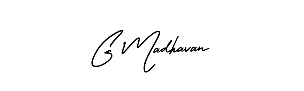 It looks lik you need a new signature style for name G Madhavan. Design unique handwritten (AmerikaSignatureDemo-Regular) signature with our free signature maker in just a few clicks. G Madhavan signature style 3 images and pictures png