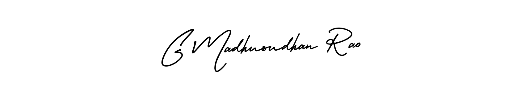 How to make G Madhusudhan Rao signature? AmerikaSignatureDemo-Regular is a professional autograph style. Create handwritten signature for G Madhusudhan Rao name. G Madhusudhan Rao signature style 3 images and pictures png