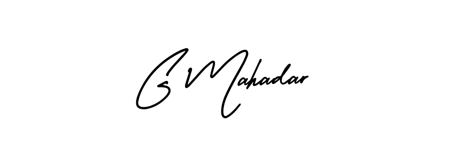 Also You can easily find your signature by using the search form. We will create G Mahadar name handwritten signature images for you free of cost using AmerikaSignatureDemo-Regular sign style. G Mahadar signature style 3 images and pictures png